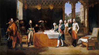 De Voorlopige Vrede van Leoben, 17 april 1797 door Guillaume Guillon Lethière