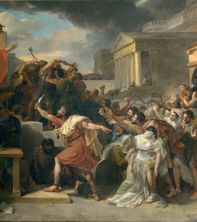 Detail: De dood van Virginia door Guillaume Lethiere