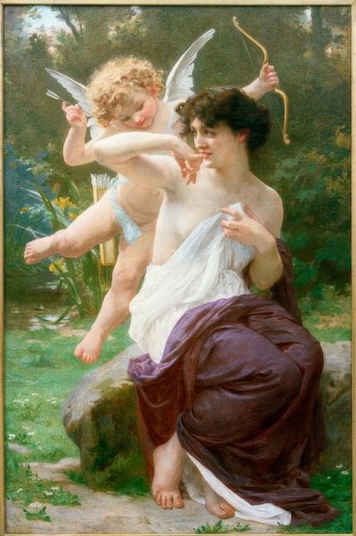 Venus met Cupido door Guillaume Seignac