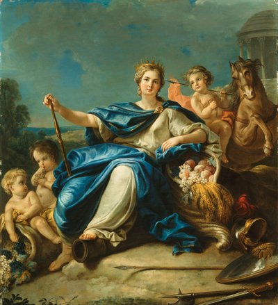 De Personificatie van Azië door Guillaume Thomas Raphael Taraval