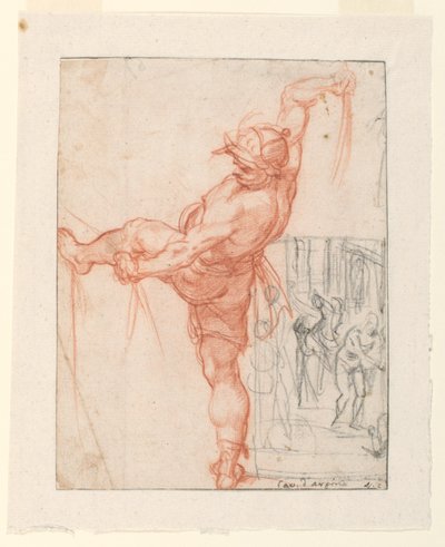 Studies voor de geseling van Christus door Guiseppe Cesari