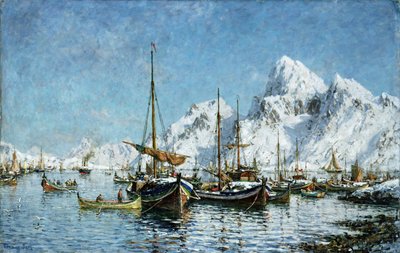 Van de haven van Solvaer door Gunnar Berg
