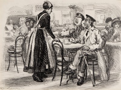 WWI cartoon, waarschijnlijk voor Punch, 1916 door Gurnell Charles Jennis