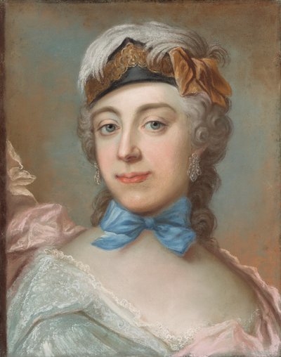 Portret van barones Ulrika Charlotta Sprengtporten 1724-1780 door Gustaf Lundberg