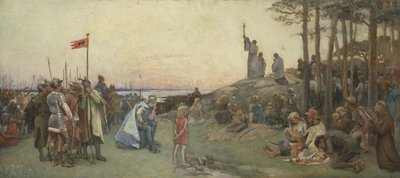 Ansgar Predikt het Christendom door Gustaf Olaf Cederstrom