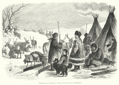 Samojedenkamp door Gustav (after) Sundblad