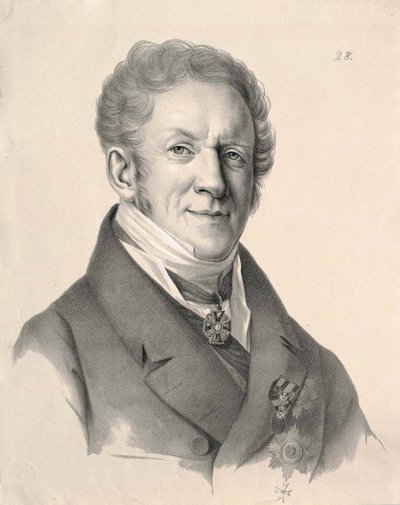 Balthasar Campenhausen (1820s engraving) door Gustav Adolf Hippius