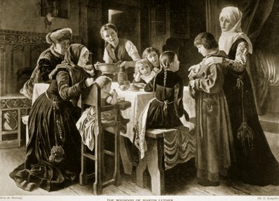 De jeugd van Martin Luther, illustratie uit 