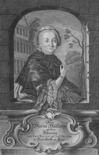 Frau Maria Mullerin door Gustav Andreas Wolfgang