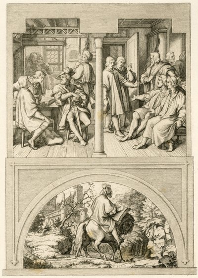 Verschillende afbeeldingen uit het leven van Maarten Luther door Gustav Ferdinand Leopold Konig