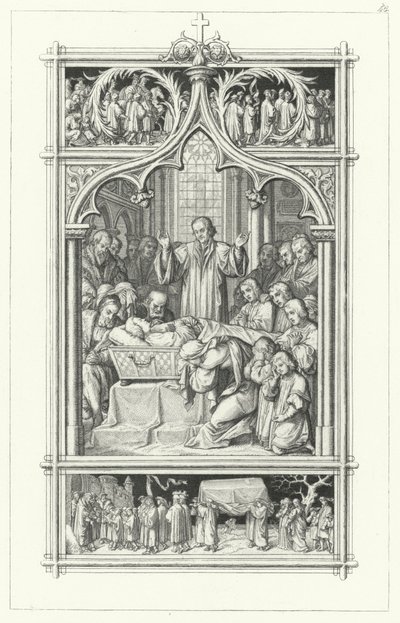 De begrafenis van Maarten Luther door Gustav Ferdinand Leopold Konig