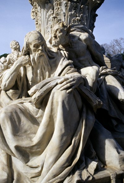 Monument voor Goethe in het park rond de Villa Borghese (detail) door Gustav Heinrich Eberlein