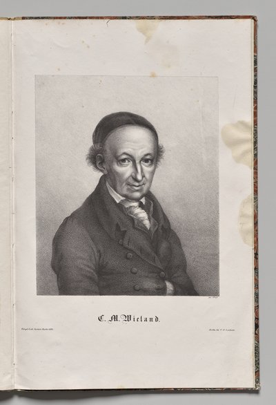 Duitslands Beroemde Auteurs: Portret van Christopher Martin Wieland door Gustav Karl Friedrich Luderitz