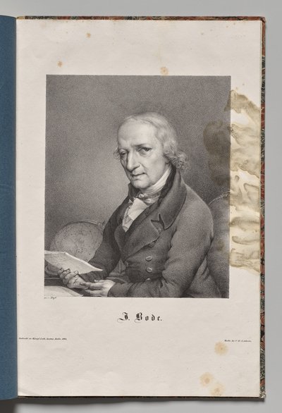 Duitslands Beroemde Auteurs: Portret van Johann Elert Bode door Gustav Karl Friedrich Luderitz