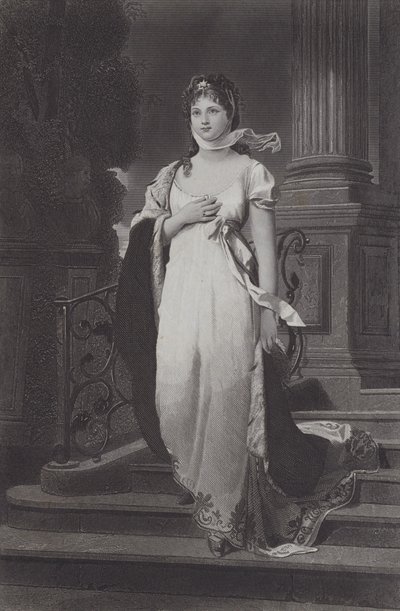 Louise, Koningin Gemalin van Koning Frederik Willem III van Pruisen door Gustav Karl Ludwig Richter