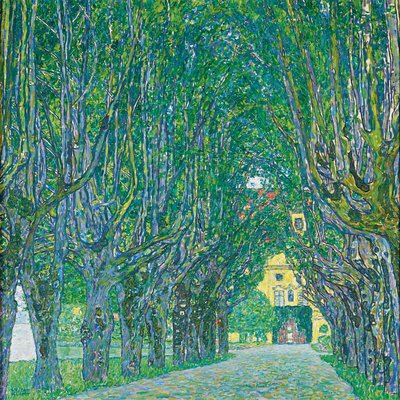 Laan naar kasteel Kammer door Gustav Klimt
