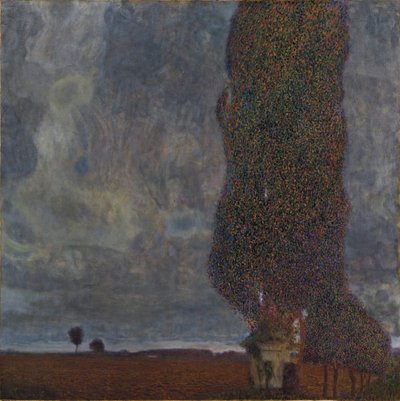 Naderende Onweersbui De Grote Populier II door Gustav Klimt