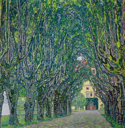 Laan in het park van Kammer Kasteel, 1912 door Gustav Klimt