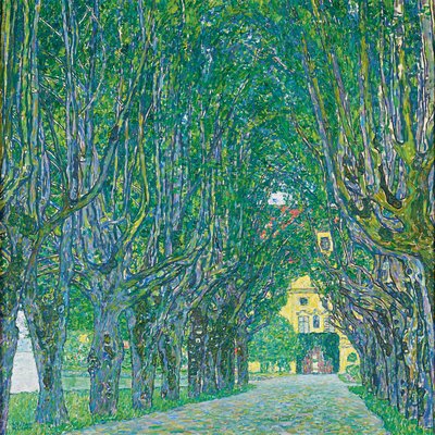 Laan van Schloss Kammer Park door Gustav Klimt