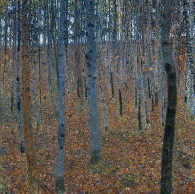 Beukenbos I door Gustav Klimt