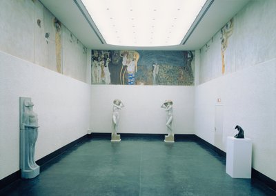 Beethovenfries: Het verlangen naar geluk - gebaseerd op Richard Wagners interpretatie van Ludwig van Beethovens Symfonie nr. IX door Gustav Klimt