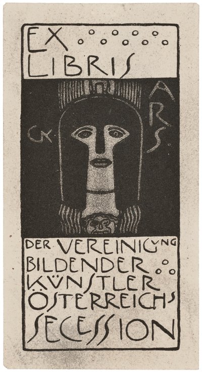 Boekplaat uit Ver Sacrum, gepubliceerd 1898-99 door Gerlach, Schenk en Seeman door Gustav Klimt