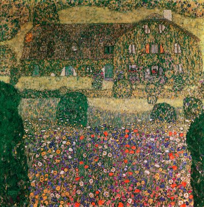 Landhuis bij de Attersee, ca.1914 door Gustav Klimt