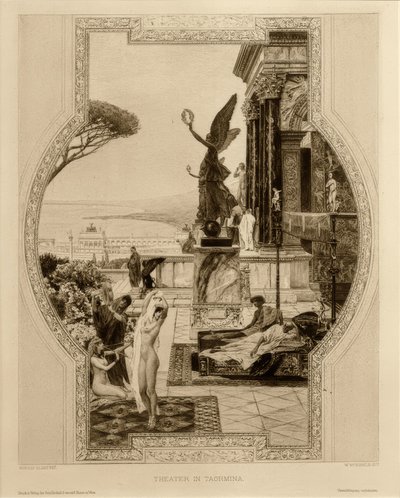 Het antieke theater in Taormina door Gustav Klimt