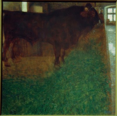 De zwarte stier (De stier Martin) door Gustav Klimt