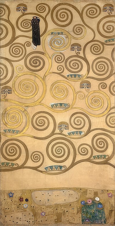 Ontwerp voor de Stocletfries (detail) door Gustav Klimt