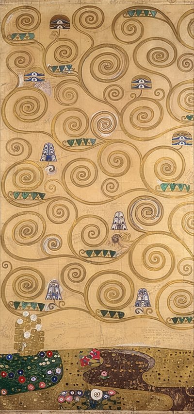 Ontwerp voor de Stocletfries (detail) door Gustav Klimt