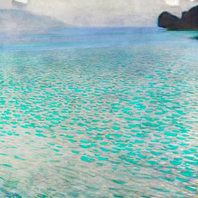 Meer Attersee door Gustav Klimt
