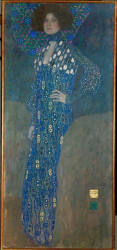 Miss Emilie Floege door Gustav Klimt