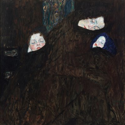 Moeder met twee kinderen door Gustav Klimt
