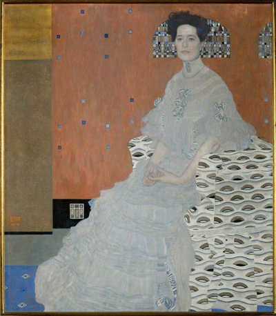 Mevrouw Fritza Riedler door Gustav Klimt