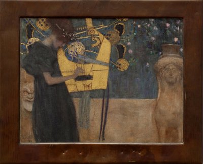 Muziek I door Gustav Klimt