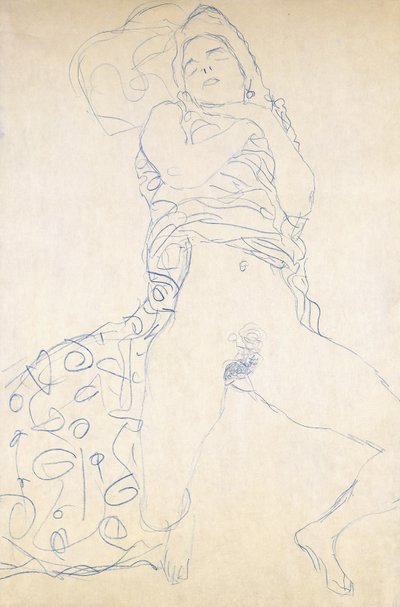 Naakt, 1913 door Gustav Klimt