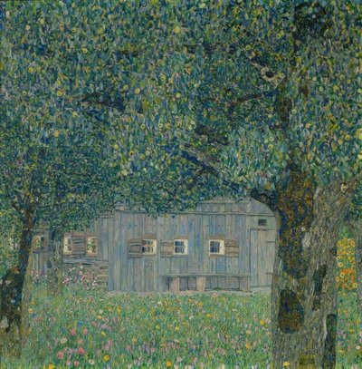 Oostenrijks boerenhuis door Gustav Klimt
