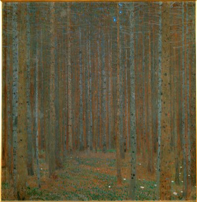 Pineforest door Gustav Klimt