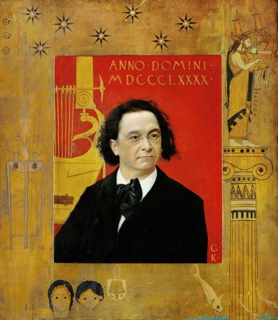 Portret van Josef Pembaur door Gustav Klimt
