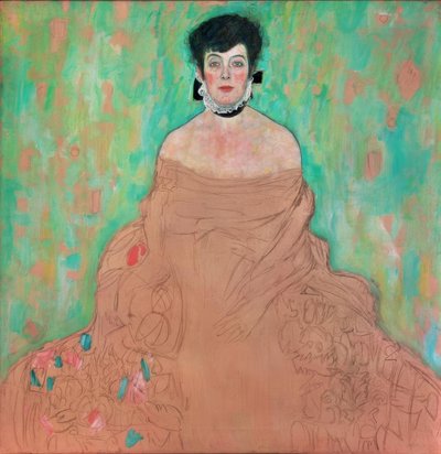 Portret van Amalie Zuckerkandl door Gustav Klimt