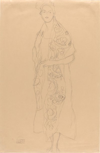 Portret van een vrouw door Gustav Klimt