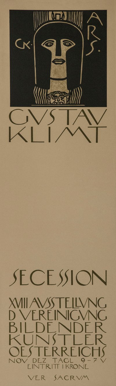 Poster voor de Achttiende Wenen Secession Tentoonstelling, 1903 door Gustav Klimt