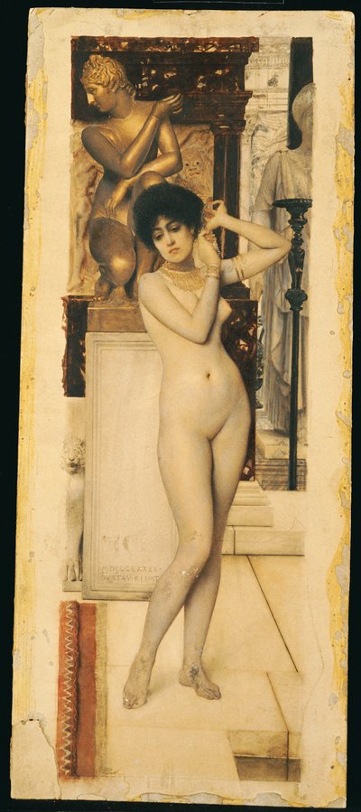 Studie voor "Allegorie van de beeldhouwkunst" door Gustav Klimt