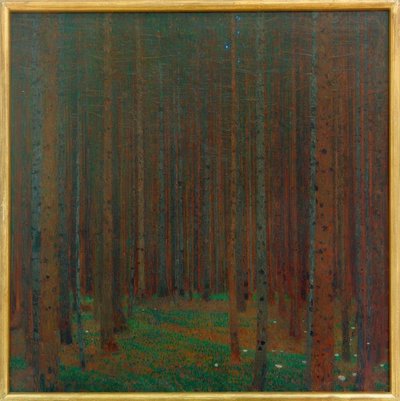 Dennenbos I door Gustav Klimt