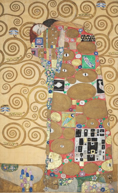 De Stoclet Fries, Detail: Vervulling De Omhelzing door Gustav Klimt