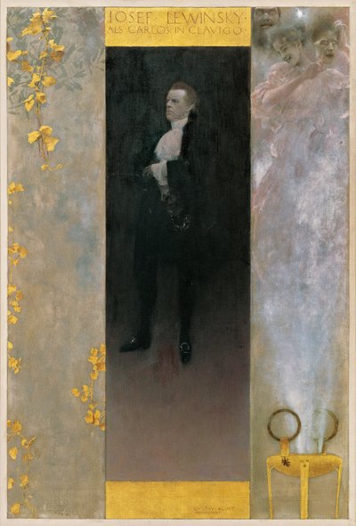 De acteur Josef Lewinsky als Carlos in Goethe