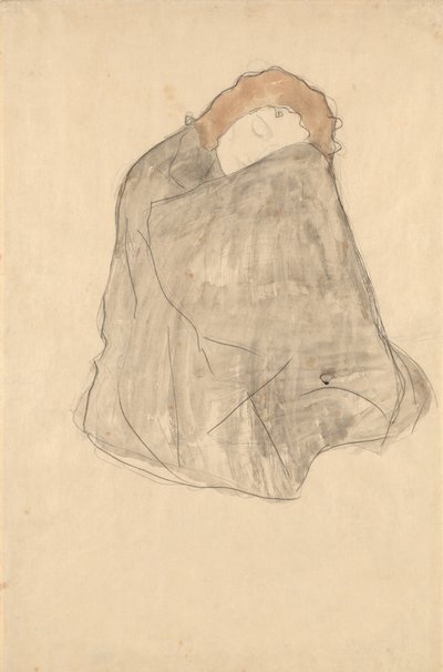 Zittende vrouw, 1908-1909 door Gustav Klimt
