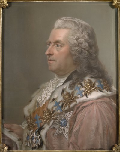 Portret van graaf Carl Gustaf Tessin door Gustav Lundberg