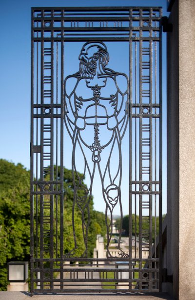 Ingangspoort naar het Beeldenpark door Gustav Vigeland